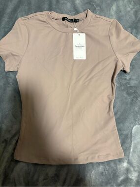 Woman’s Small High-Waist Flared Yoga Pants in Taupe set